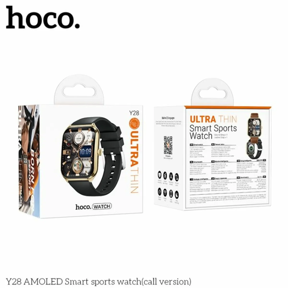 Smart Sports Watch IP67 Call Functions Hoco Y28 - Image 1