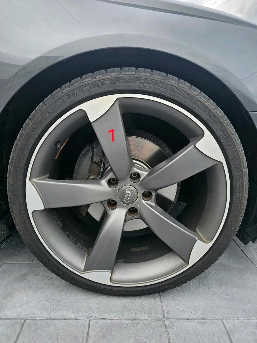 Ttrs 20" deep concave alloys with tyres 5x112 - Image 1