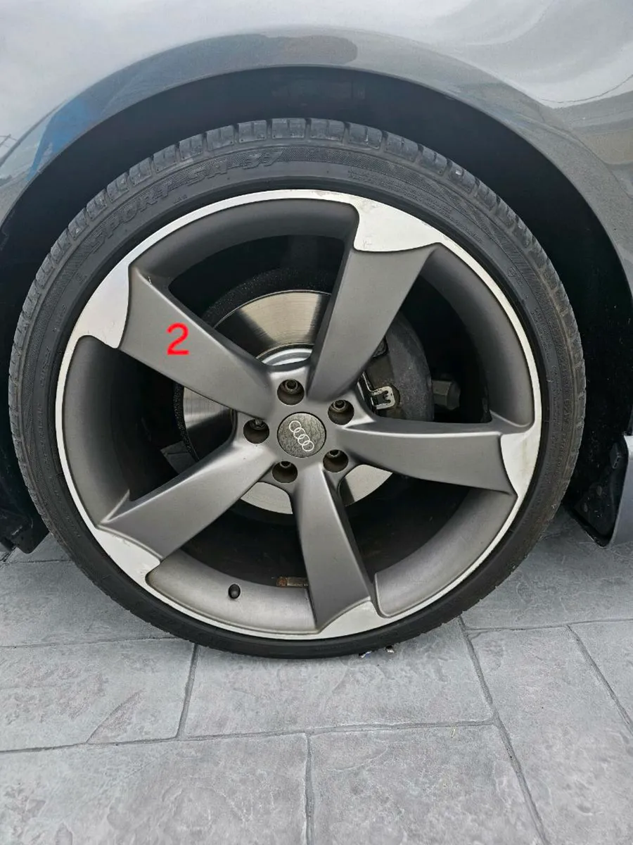 Ttrs 20" deep concave alloys with tyres 5x112 - Image 2