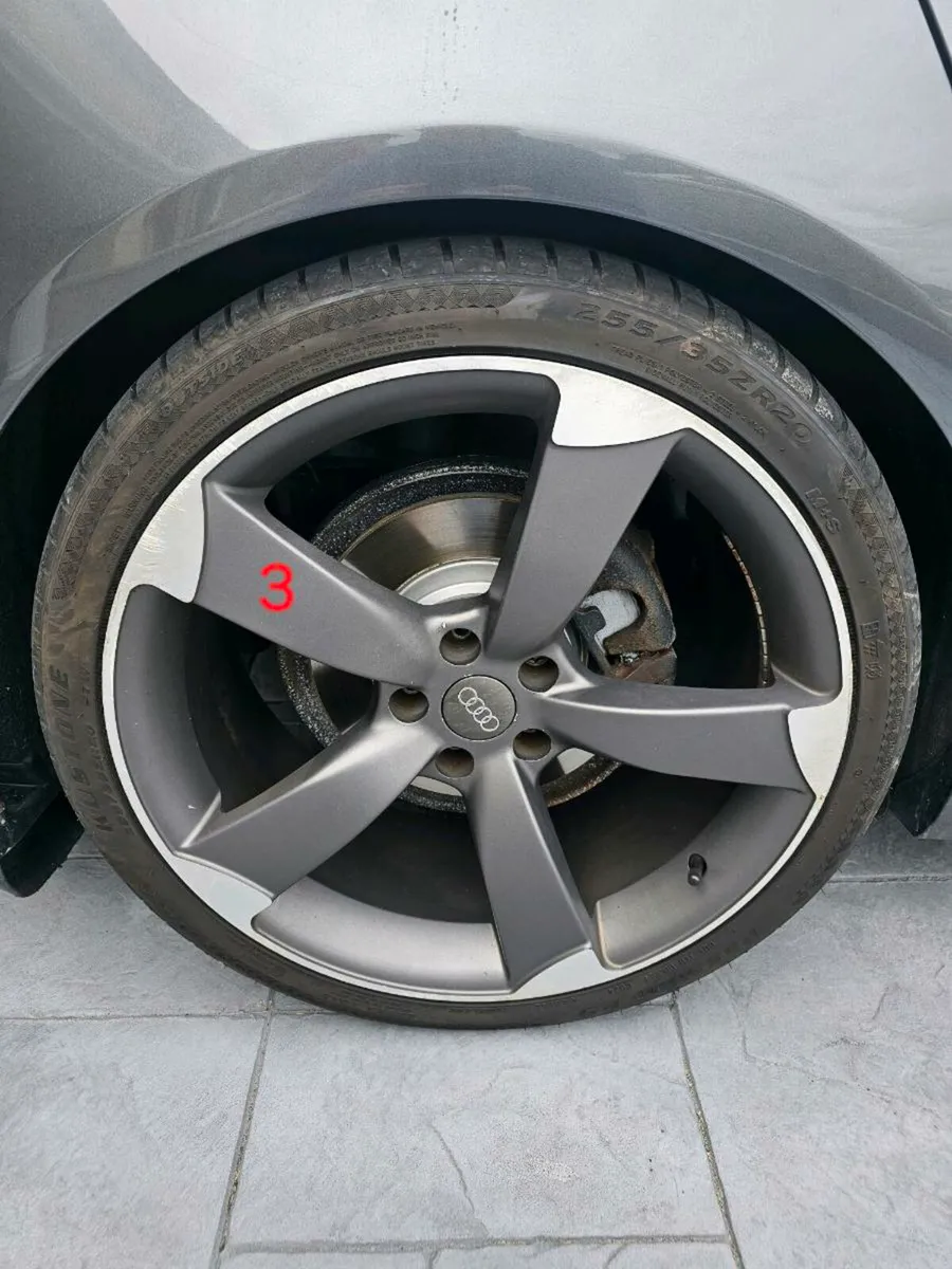 Ttrs 20" deep concave alloys with tyres 5x112 - Image 3