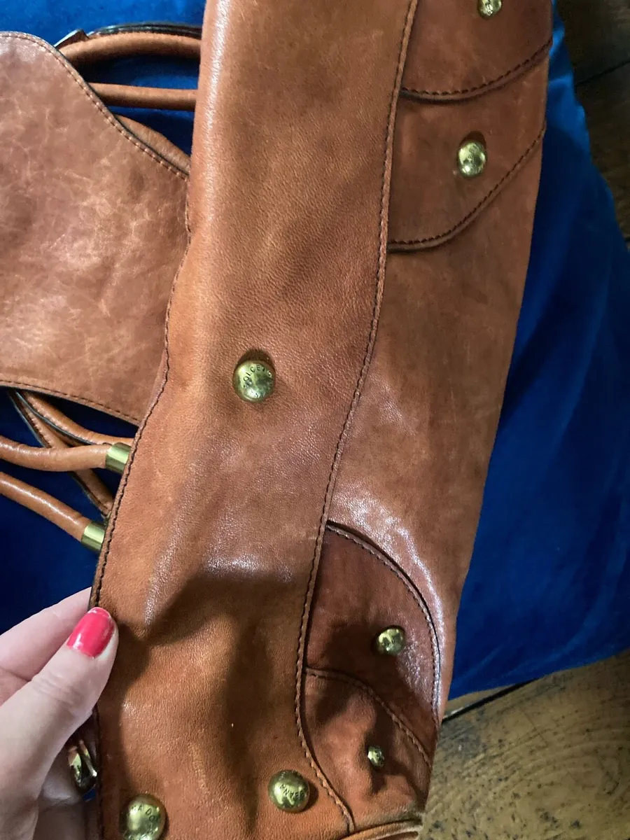 Vintage Leather Bag - Image 4