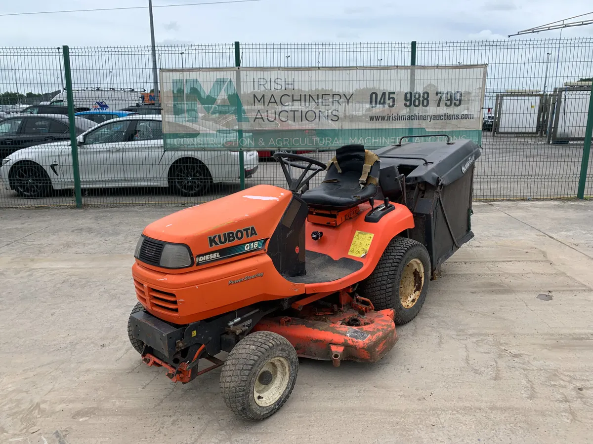 UNRESERVED KUBOTA G18 DIESEL MOWER FOR AUCTION - Image 1