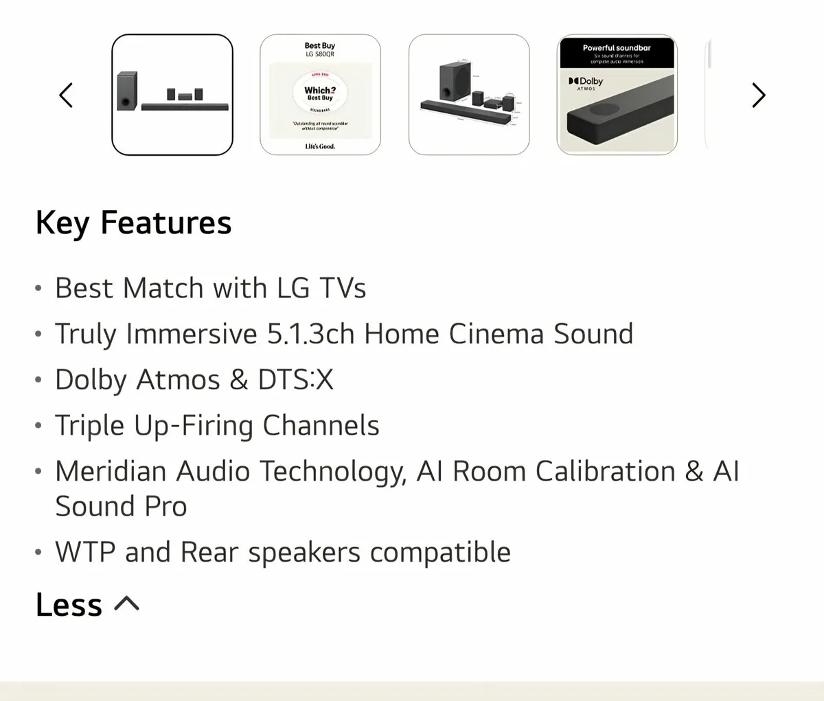 LG S80QR Surround sound system - Image 4