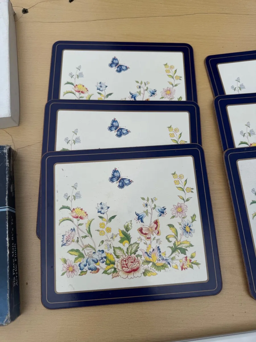 Vintage Placemats Aynsley 6 pcs Cork - Image 2