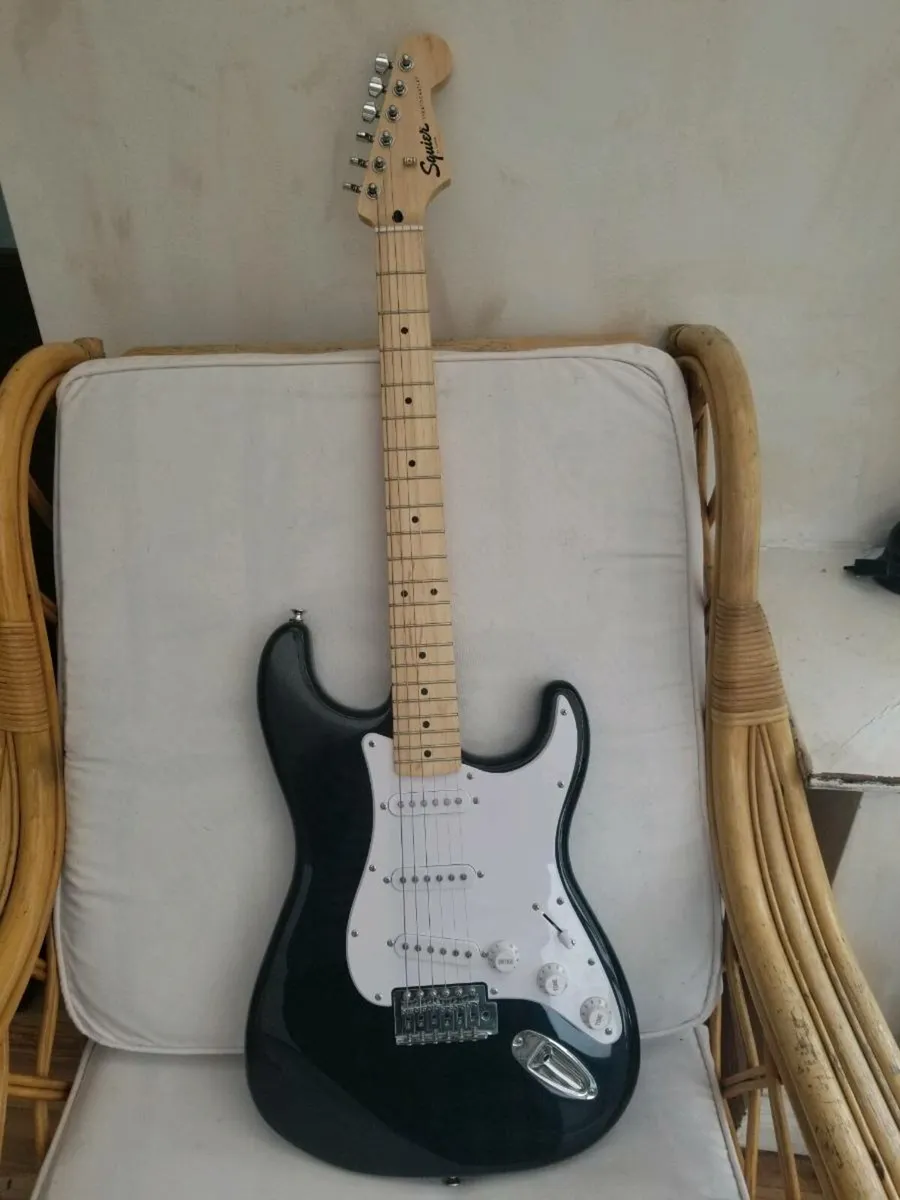 fender stratocaster electric guitar an fender amp - Image 3