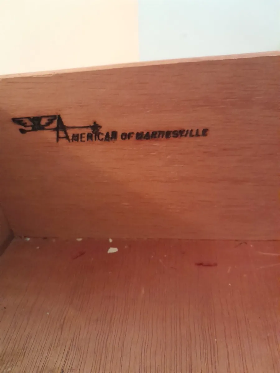 American Vintage Walnut Triple Dresser Base - Image 3