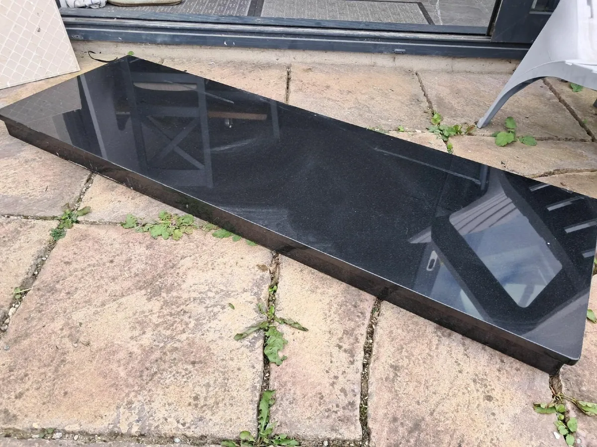 Black Fireplace Hearth - Image 1