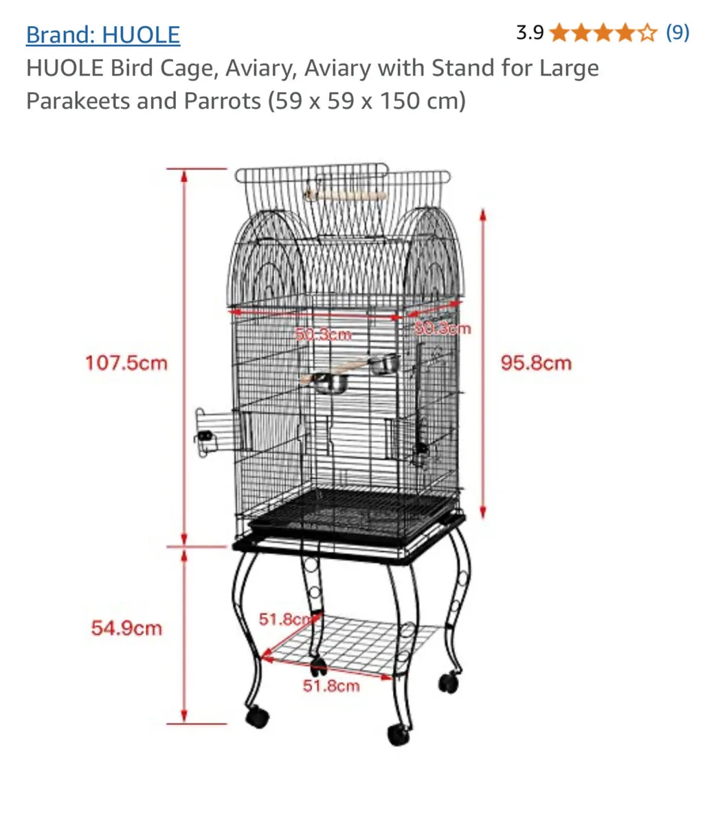 Bird cage and accessories - Image 2
