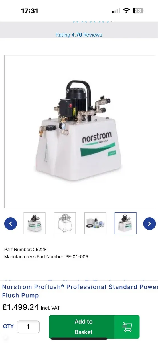 Nordstrom powerflush machine - Image 2