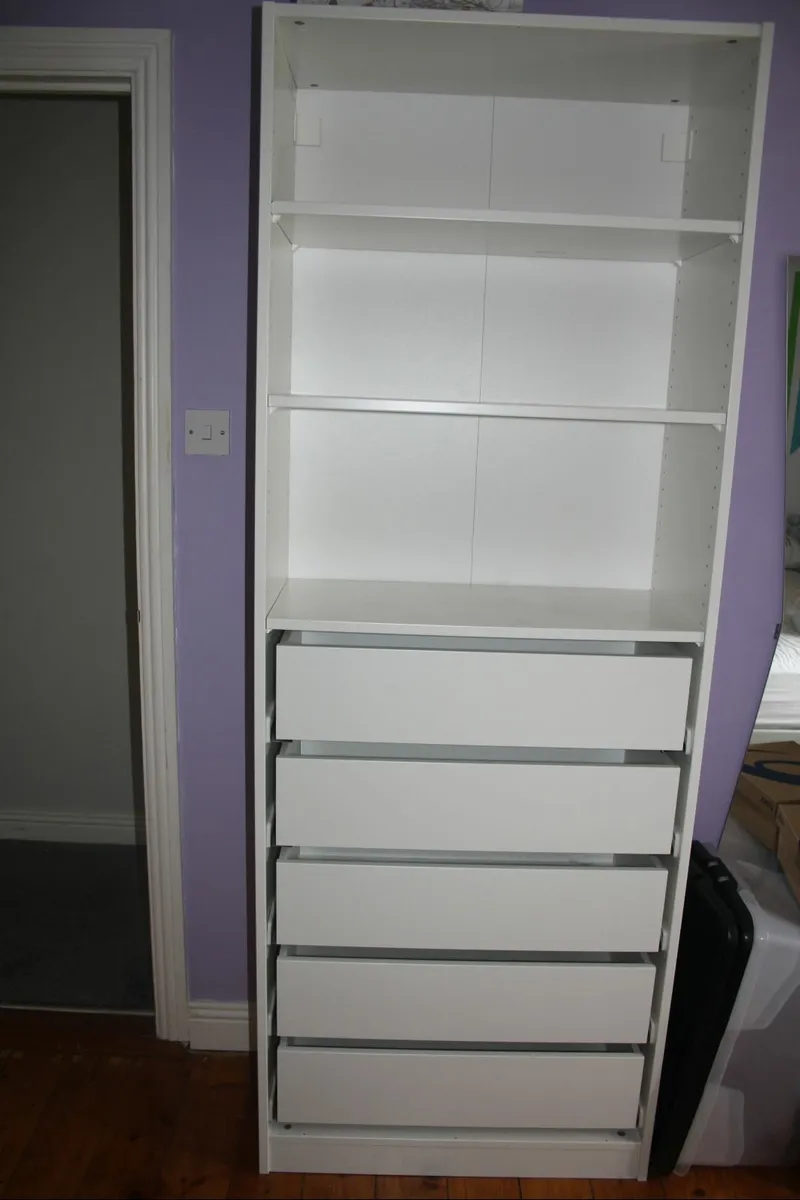 Unit with Shelves and Drawers - Image 1