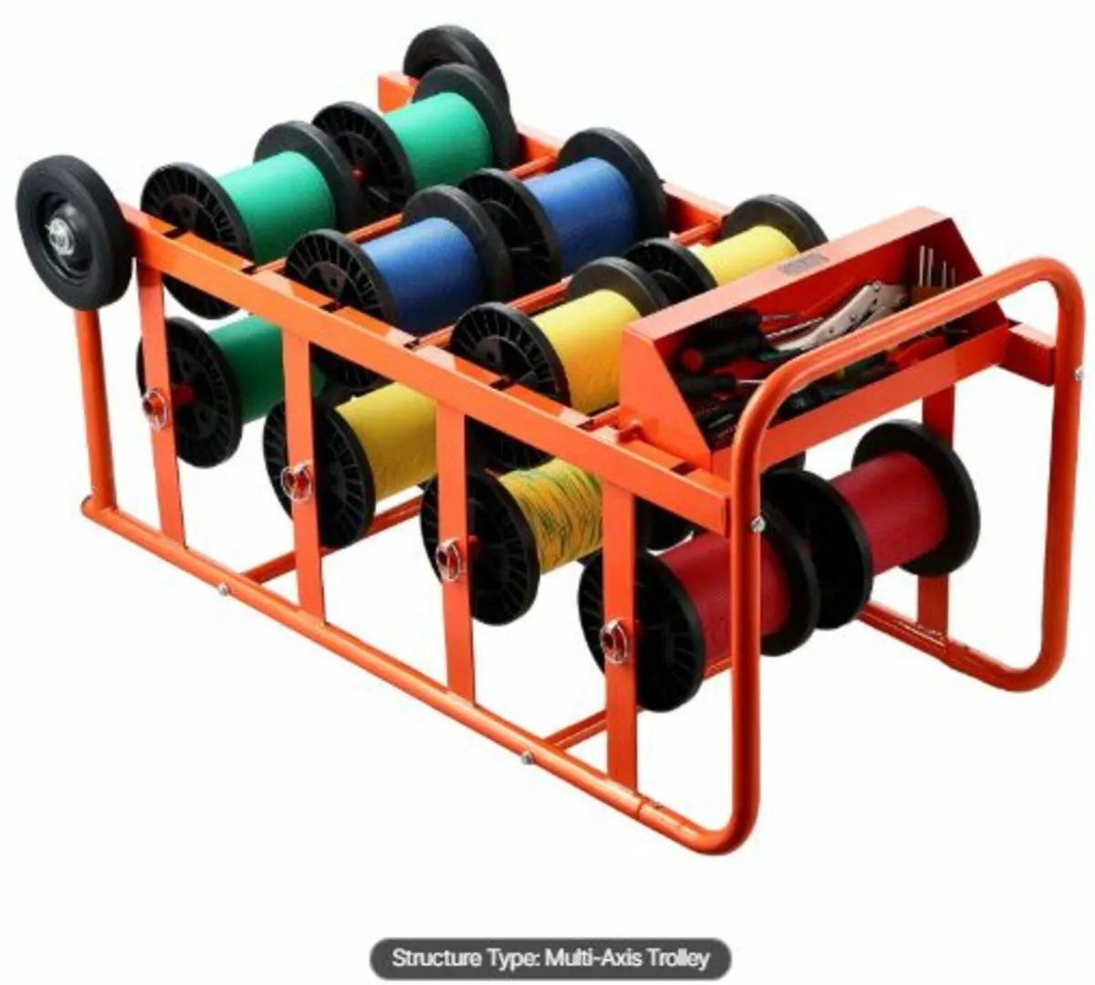 Wire Spool Rack 11 Rods Cable Caddy for Industrial - Image 2