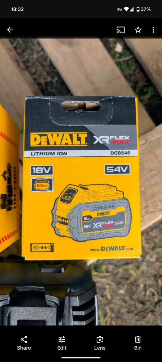 DeWalt 54v FlexVolt 6Ah Battery - New