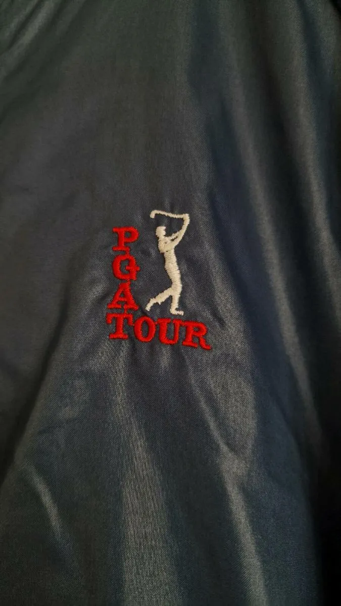 1980's PGA Tour Golf Blue Bomber Jacket - Image 4