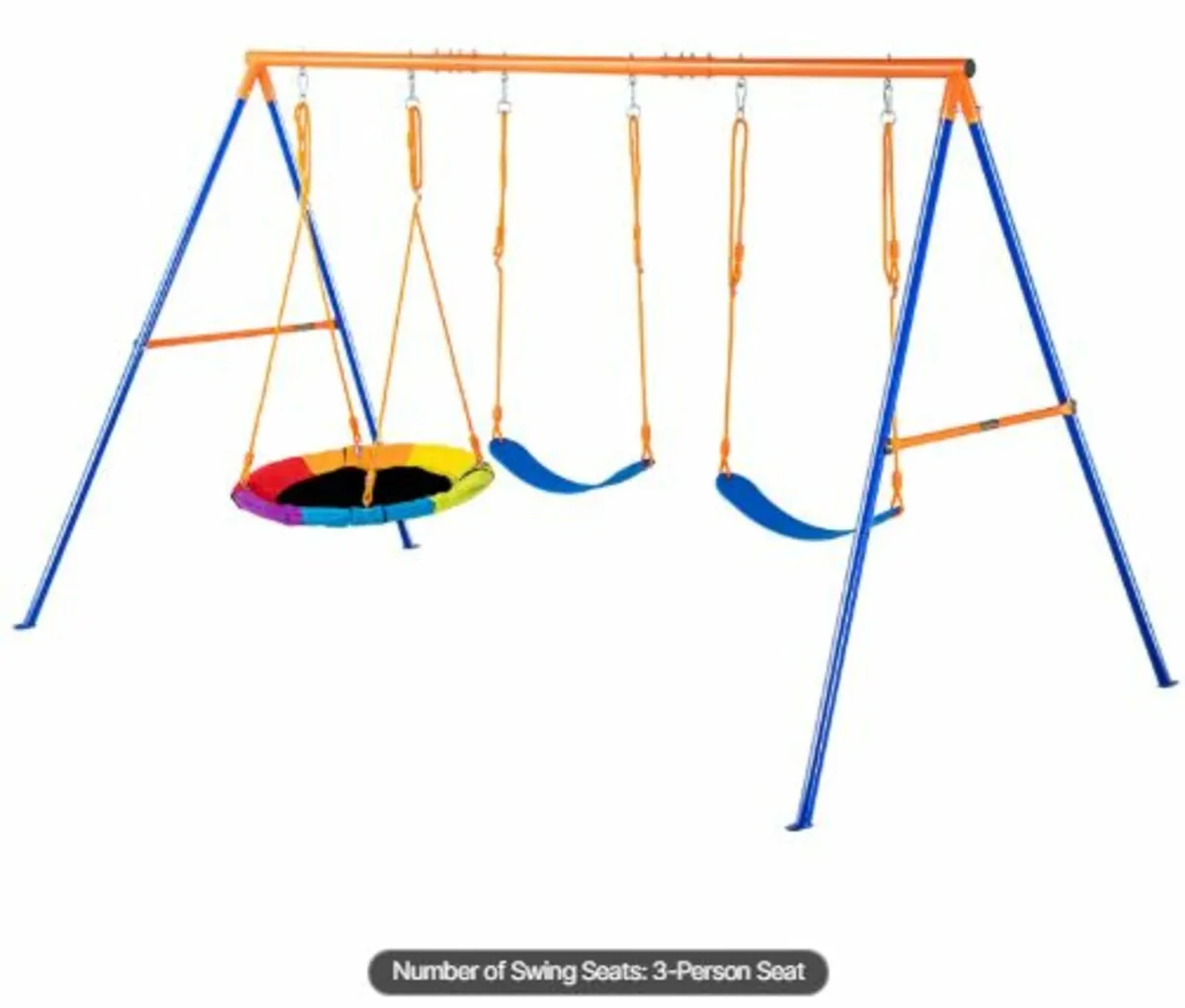 Swing Sets for Backyard 1 Saucer 2 Belt Swing Seat - Image 4