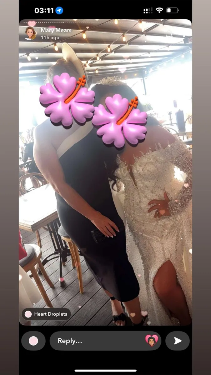 🩷🩷CUSTOM MADE PEARL/SEQUIN WEDDING DRESS - Image 2