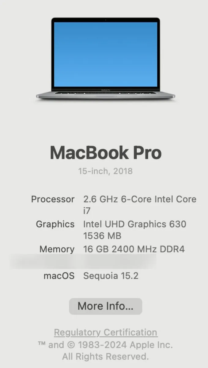 MacBook Pro 15 Intel Core i7, 16GB RAM, 512GB SSD - Image 3