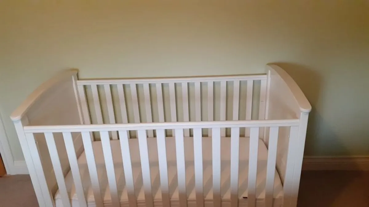 Cot Bed & Mattress - Image 4