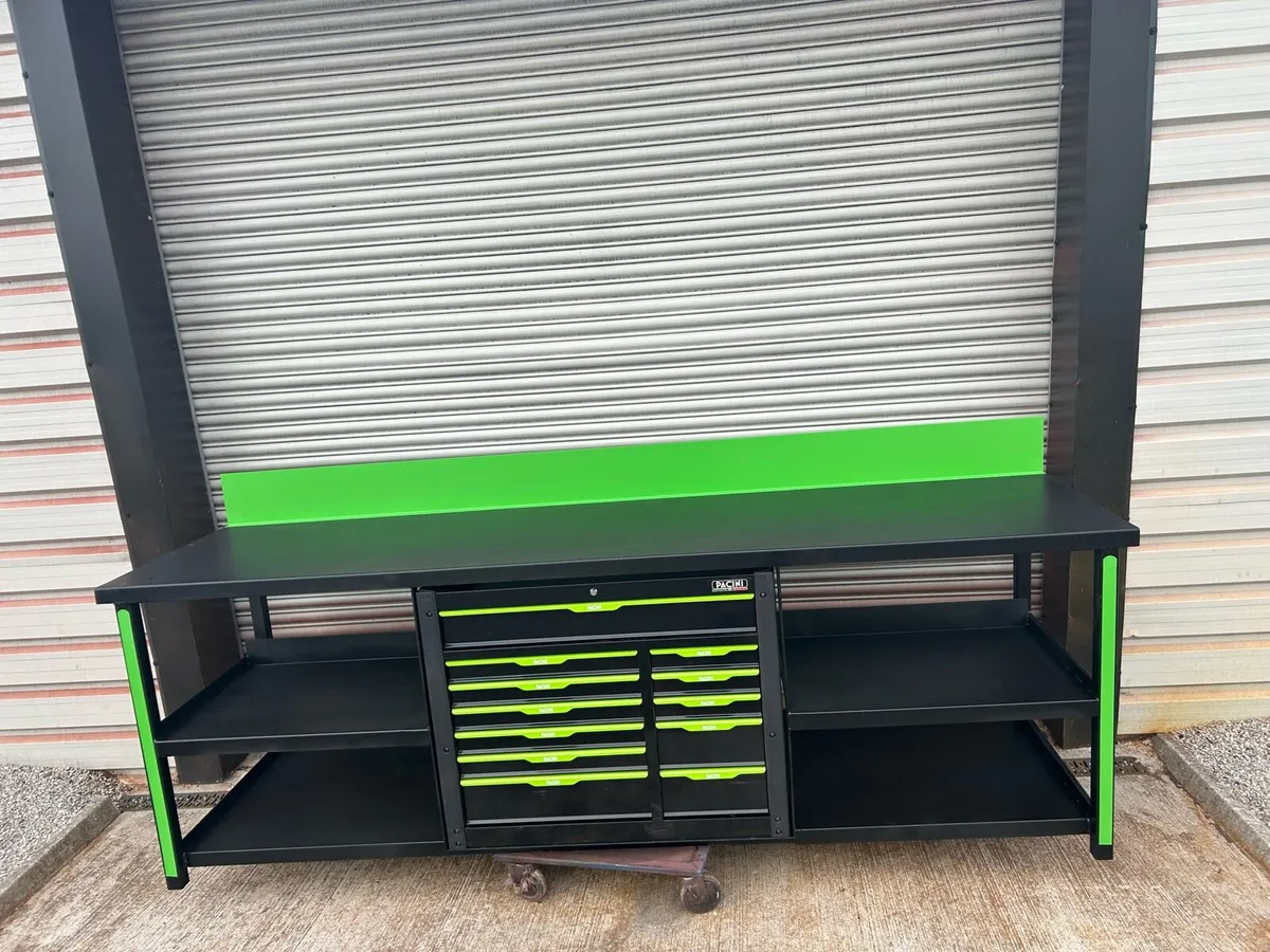 Heavy duty steel work bench - Image 2