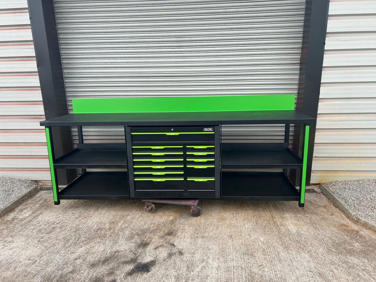 Heavy duty steel work bench - Image 4