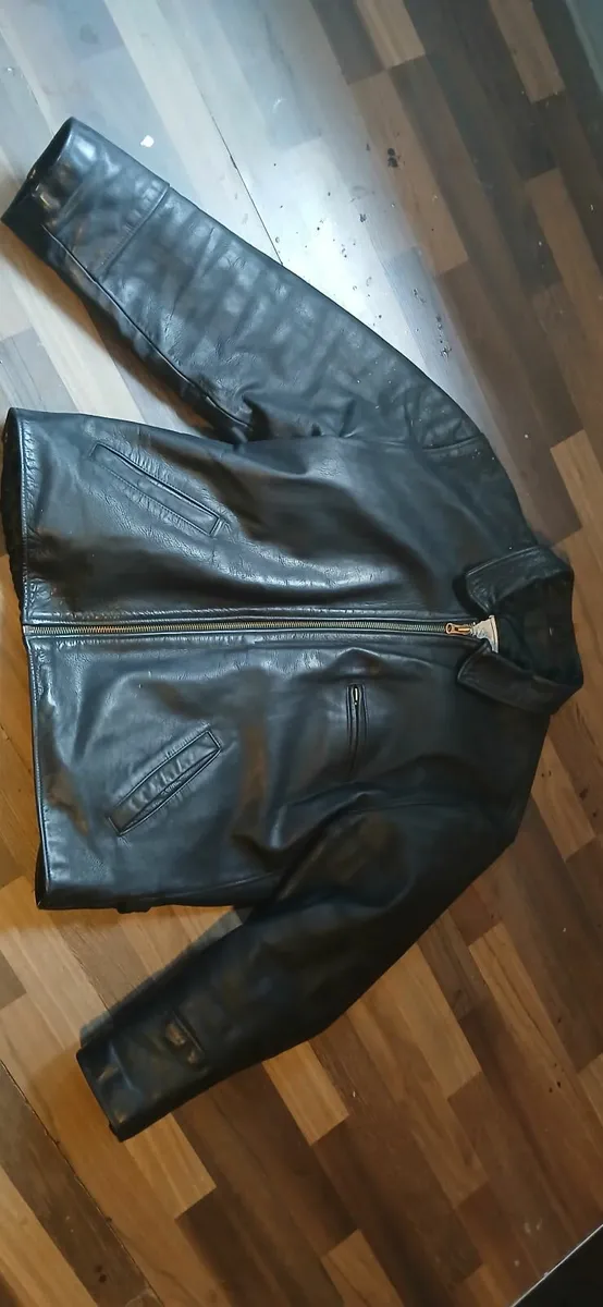 heavy leather jacket - Image 2