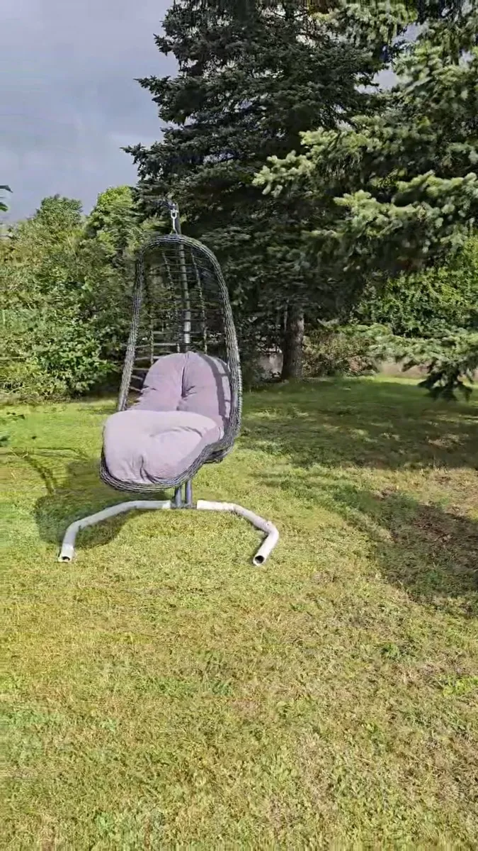 Egg Chair with Cushion and frame brand new - Image 4