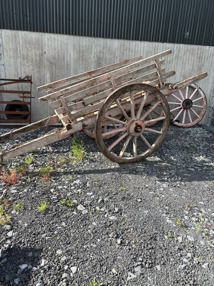 Horse cart and spare wheels - Image 1