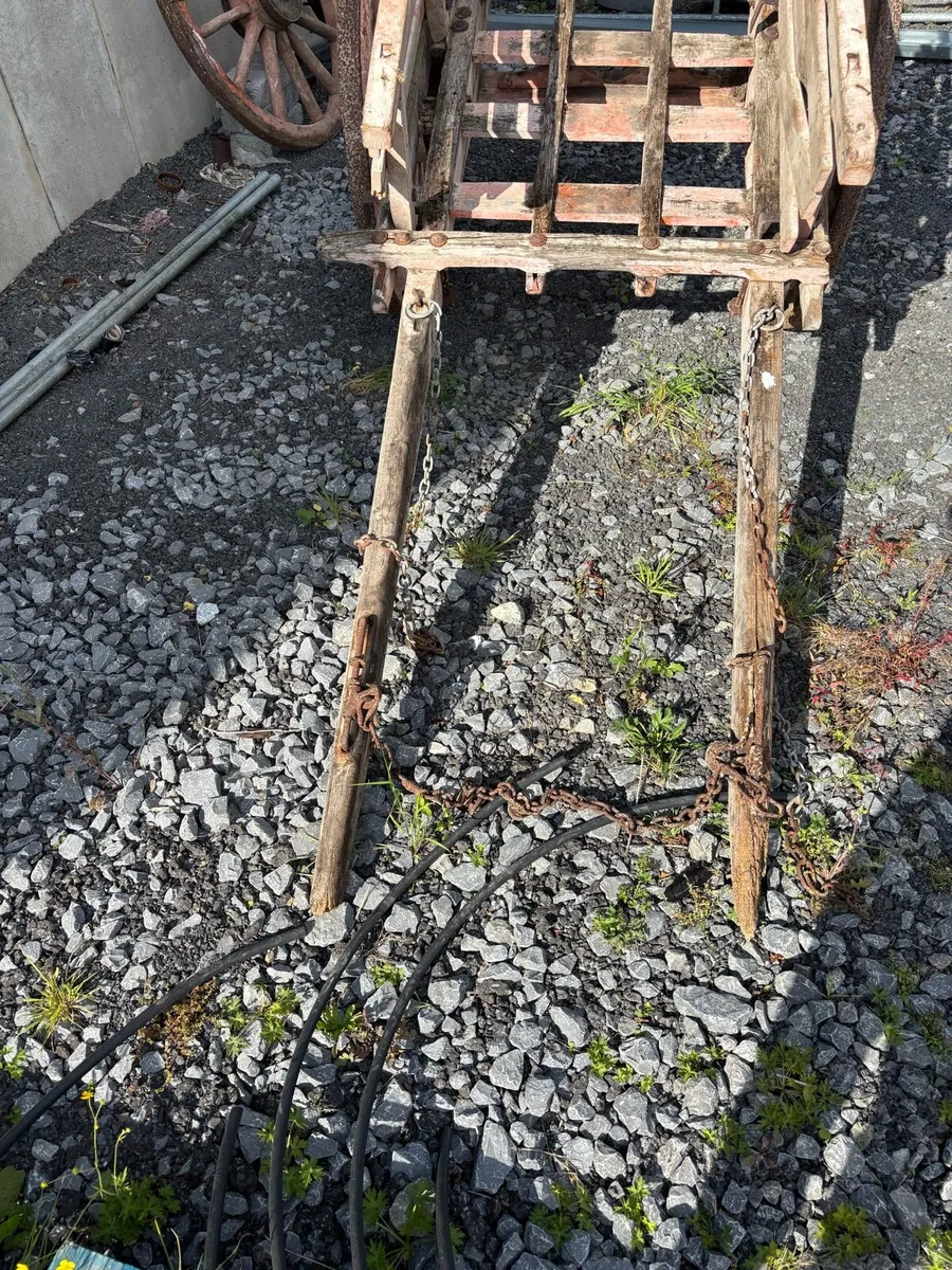 Horse cart and spare wheels - Image 2