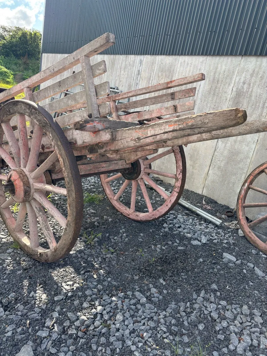 Horse cart and spare wheels - Image 3