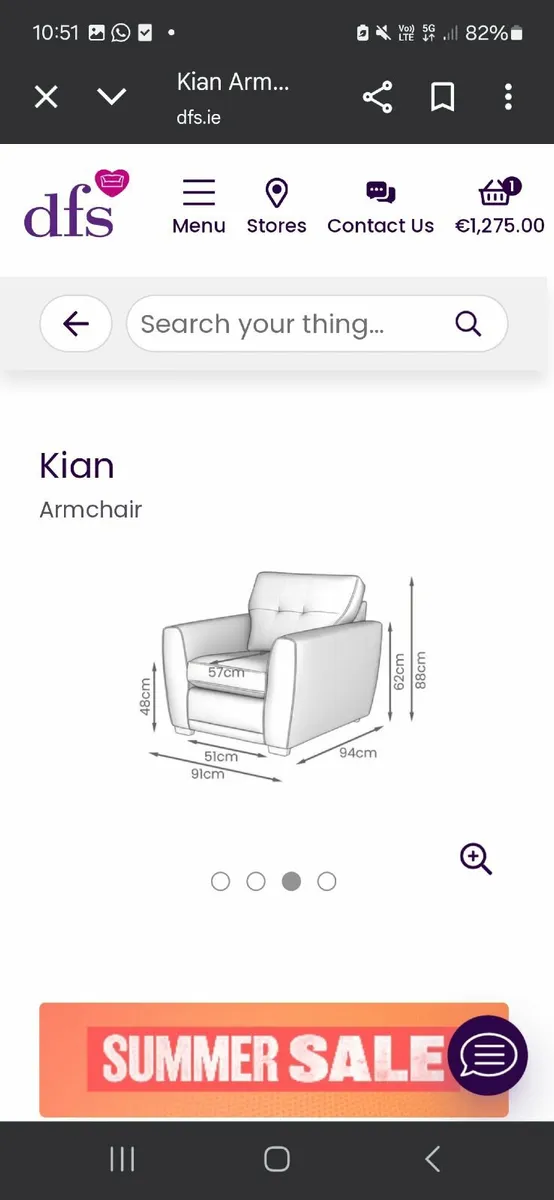 3 seater sofa / couch and 2 armchairs - Image 4