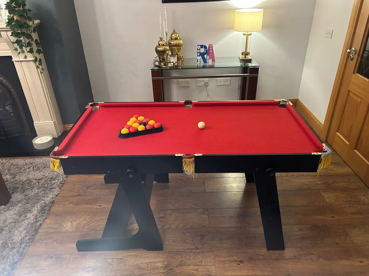 5 foot foldable Pool table - Image 4
