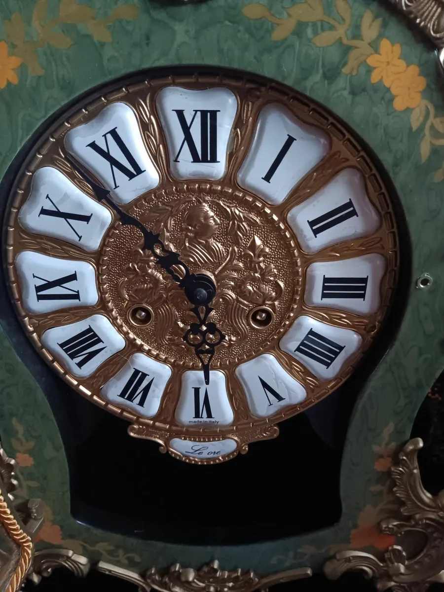 Vintage  Italian Boulle style clock - Image 2