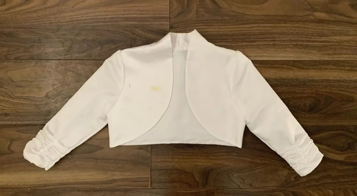 Girls First Holy Communion Bolero: Size 140 - Image 1