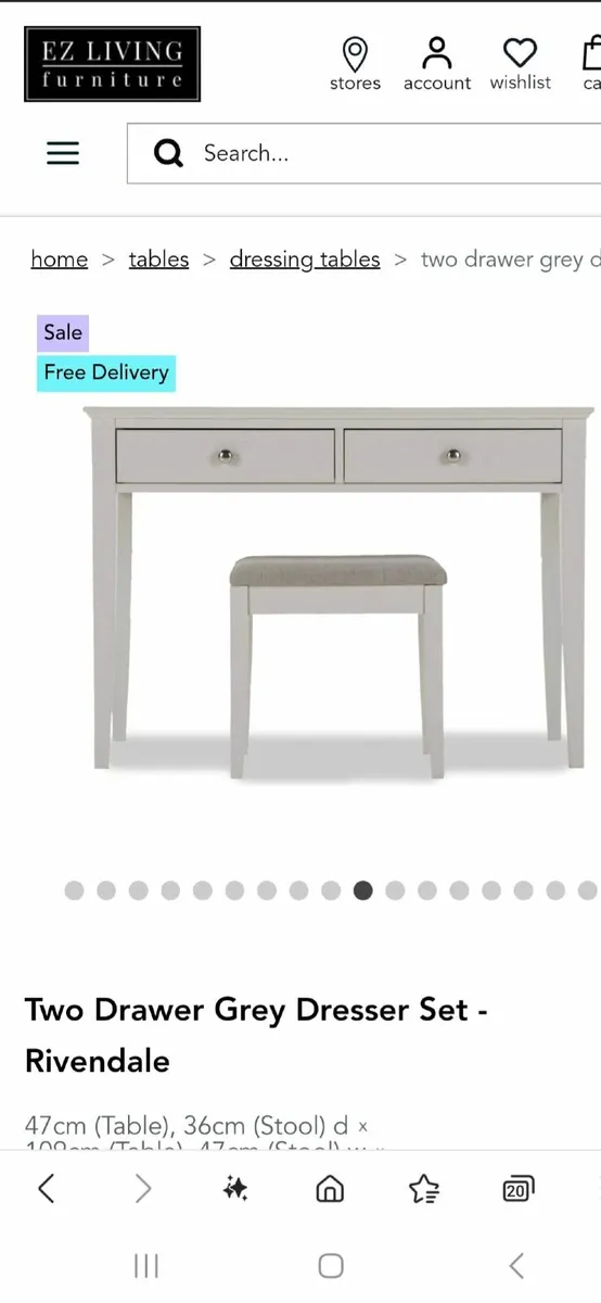 Dressing table & stool - Image 2