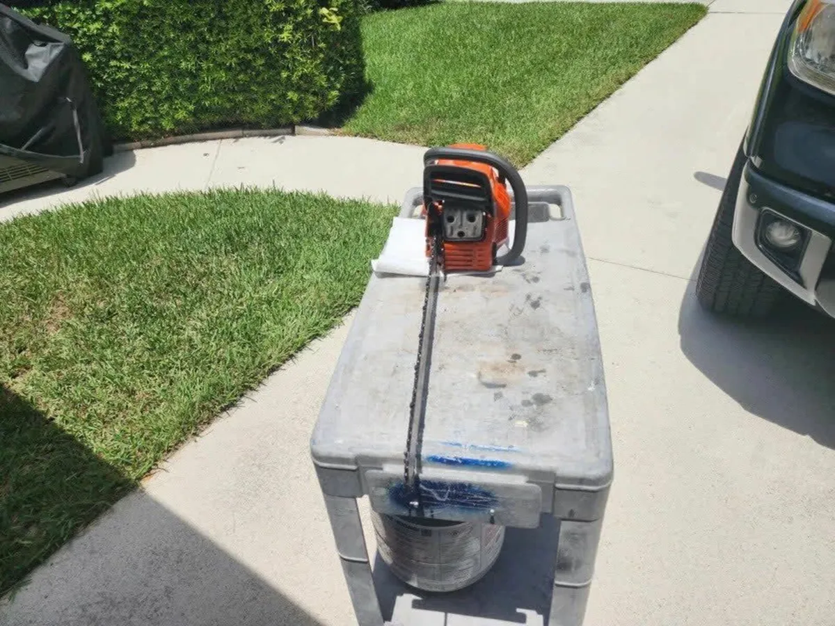 Husqvarna 24" Gas Chainsaw with Case and Accessori - Image 3