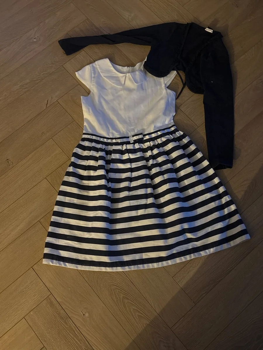Dress and cardigan