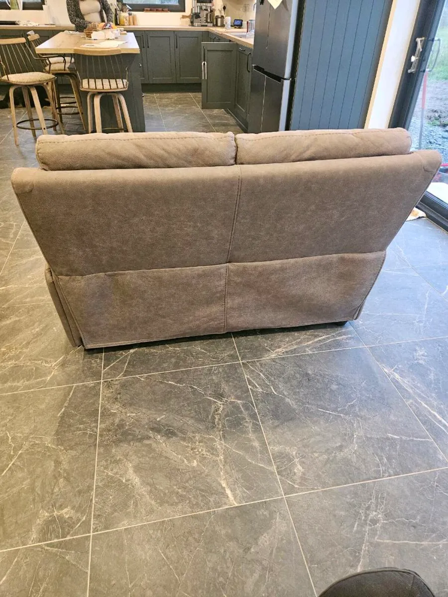 2 seater faux leather couch - Image 4