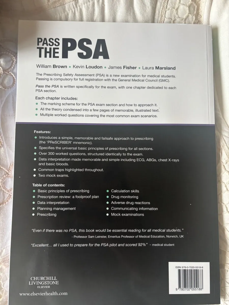 Pass the PSA medical book - Image 2