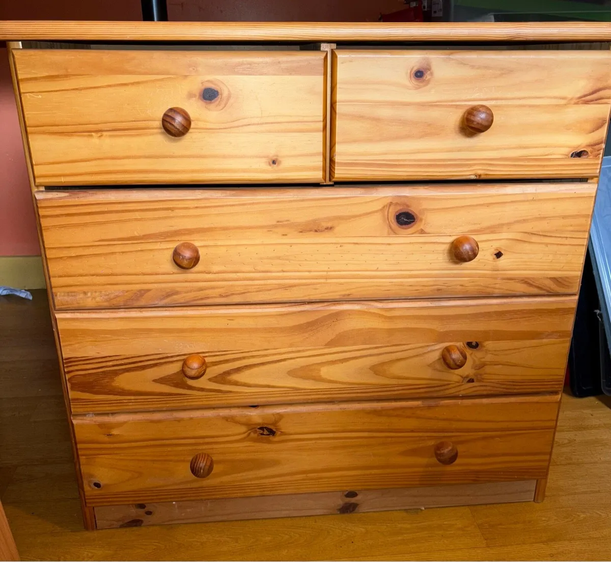 Pine chest of drawers - Image 2
