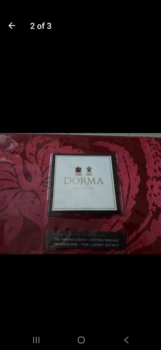 NWT Red Dorma Genoa Housewife Pillowcase - Image 1