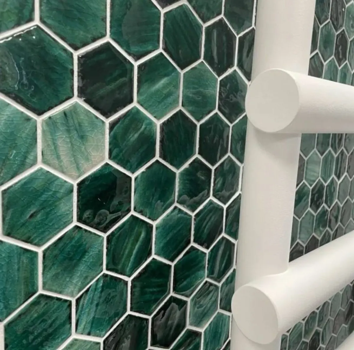 Emerald Hex Mosaic Sheet - WAS €39 Each! - Image 1