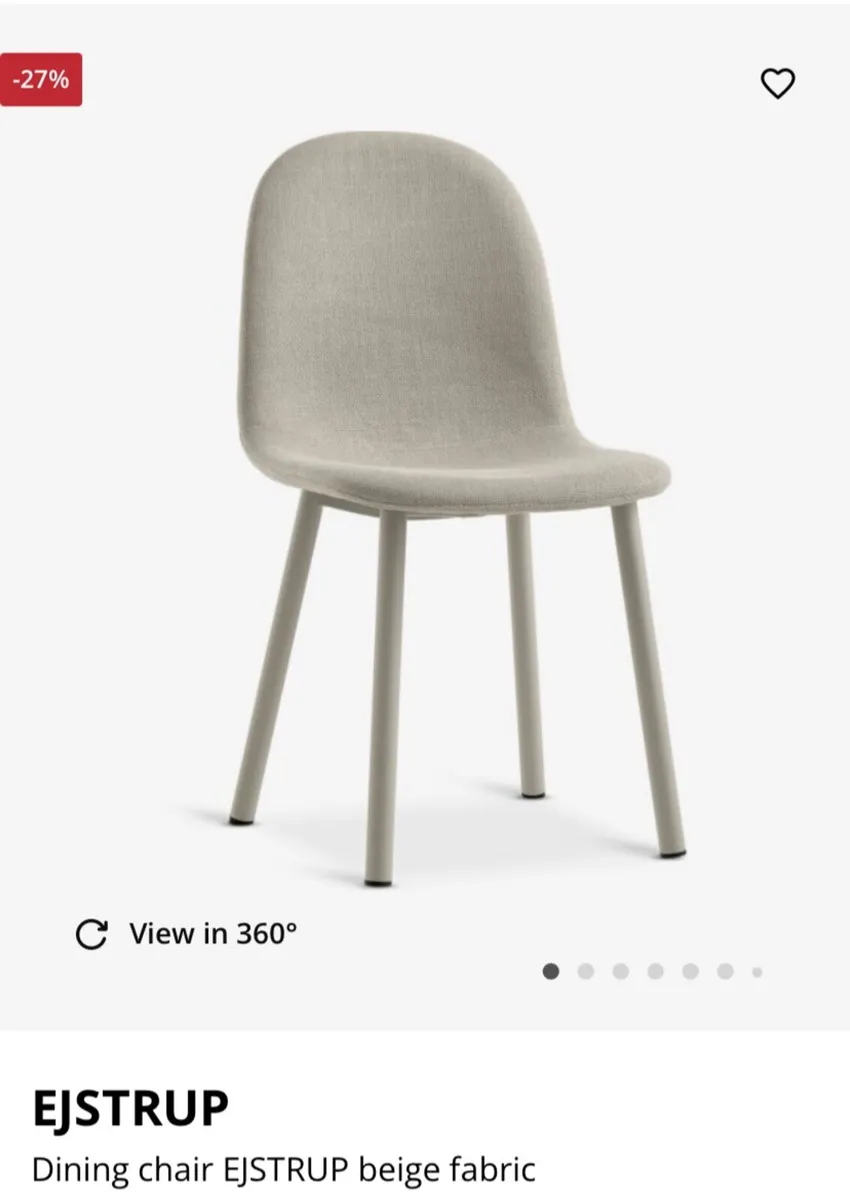 Set of 6 JYSK EJSTRUP Dining Chairs – €150 for All - Image 3