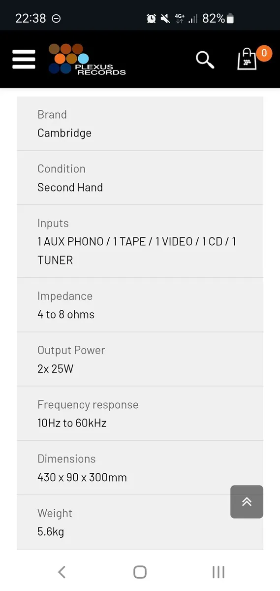 Cambridge Audio amplifier - Image 3