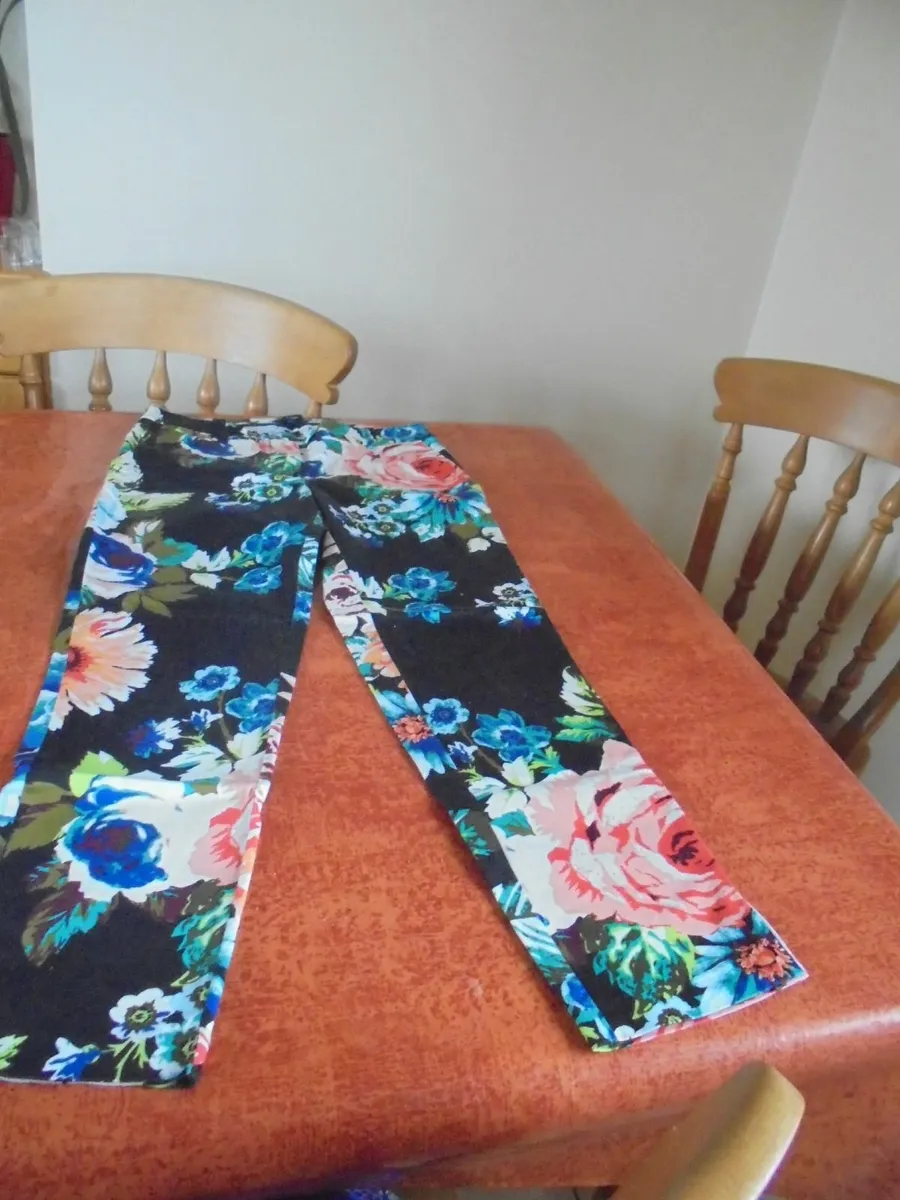 H&M Floral Straight Leg Trousers for Sale - Image 2