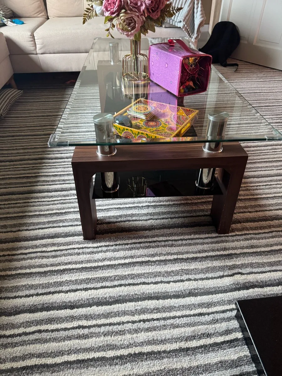 Glass coffee table - Image 3