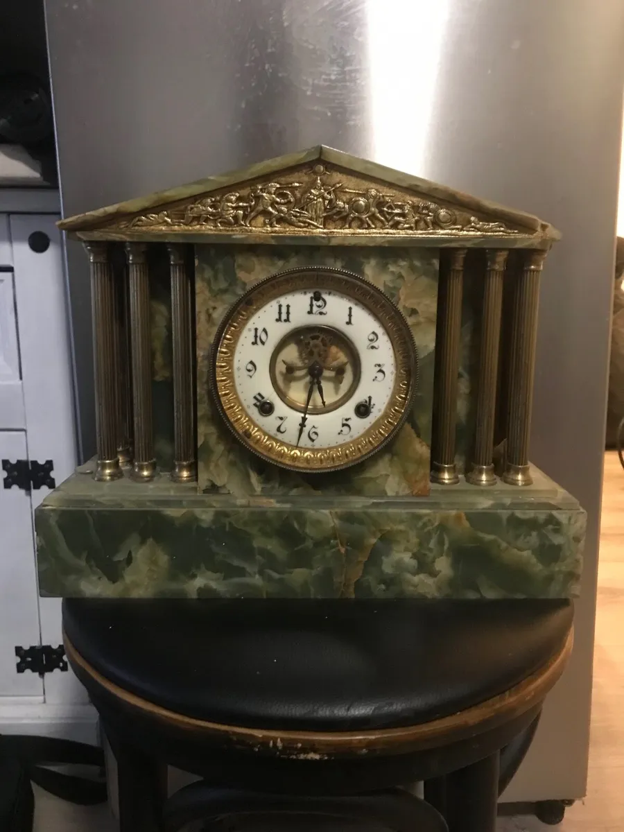 Antique marble clock