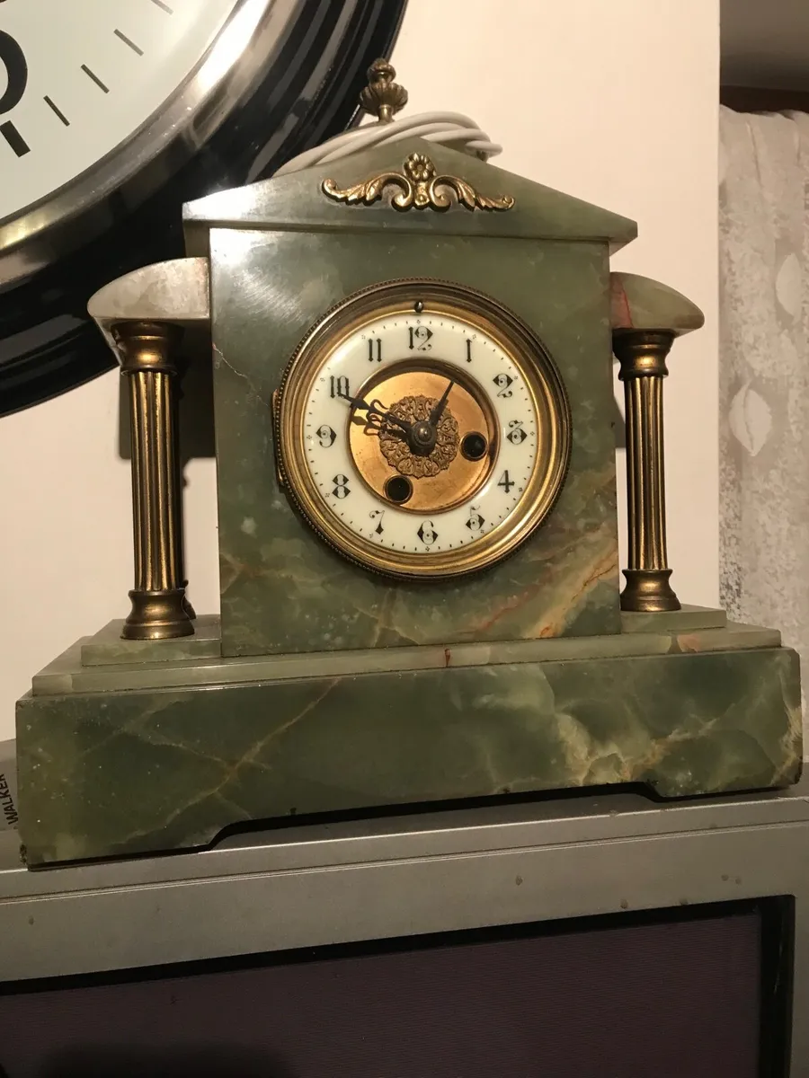 Antique marble clock