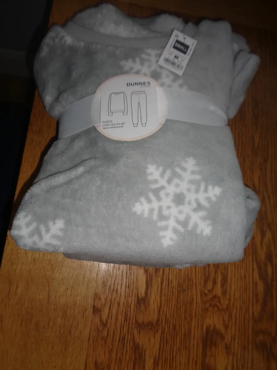 Ladies Fluffy Fleece Pyjamas for Sale - Image 1