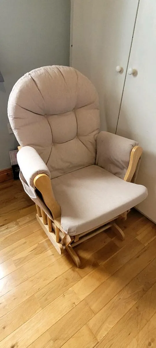Cot bed, baby changing unit, maternity chair - Image 3