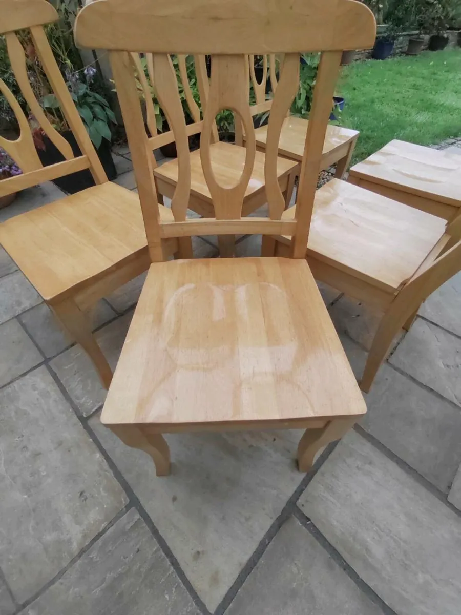 6 kitchen dining chairs - Image 1