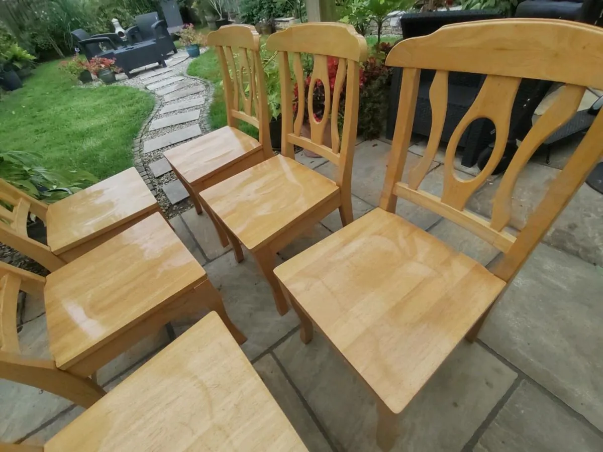 6 kitchen dining chairs - Image 2